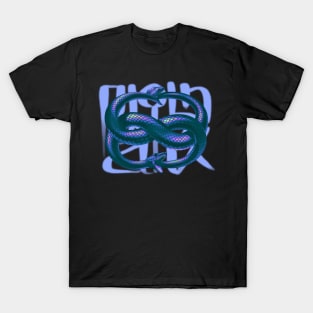 Snakes (blue) T-Shirt